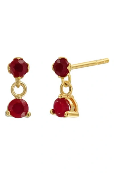 Bony Levy El Mar Gemstone Drop Earrings In 18k Yellow Gold Ruby