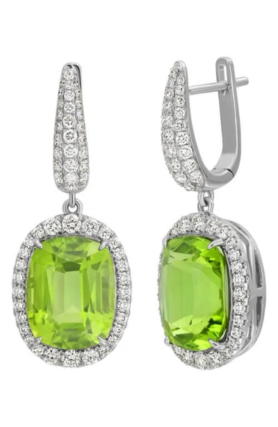 Bony Levy El Mar Iris Peridot & Diamond Drop Earrings In 18k W. Gold/ Peridot/ Diamond