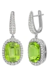 Bony Levy El Mar Iris Peridot & Diamond Drop Earrings In 18k W. Gold/peridot/diamond
