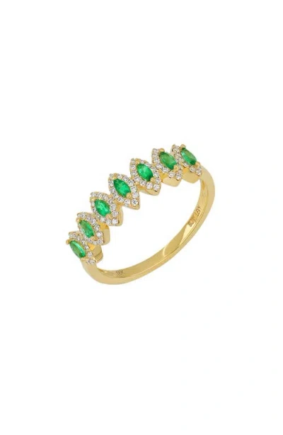 Bony Levy El Mar Marquise Emerald & Diamond Ring In Green