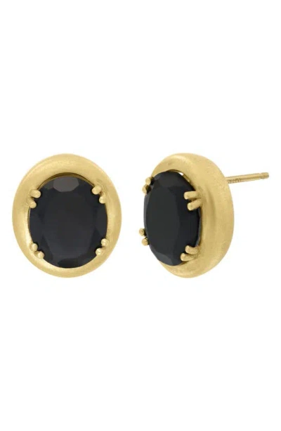 Bony Levy El Mar Oval Sapphire Stud Earrings In 18k Yellow Gold