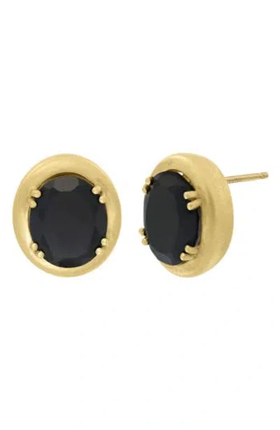 Bony Levy El Mar Oval Sapphire Stud Earrings In Gold