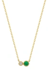 Bony Levy El Mar Pendant Necklace In 18k Yellow Gold - Emerald