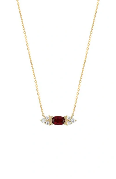 Bony Levy El Mar Ruby & Diamond Pendant Necklace In 18k Yellow Gold
