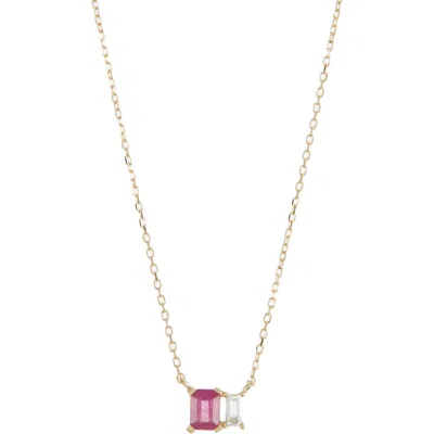 Bony Levy El Mar Ruby & Diamond Pendant Necklace In Gold