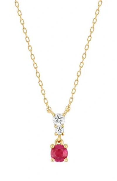 Bony Levy El Mar Ruby & Diamond Pendant Necklace In Gold