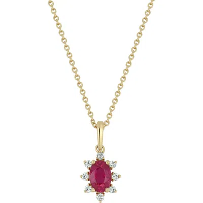 Bony Levy El Mar Ruby & Diamond Pendant Necklace In Multi