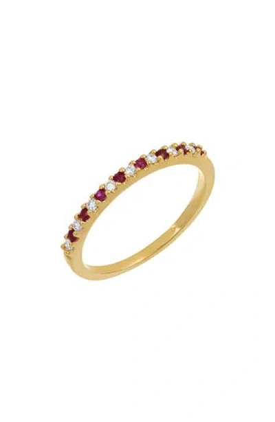 Bony Levy El Mar Ruby & Diamond Stacking Ring In Gold