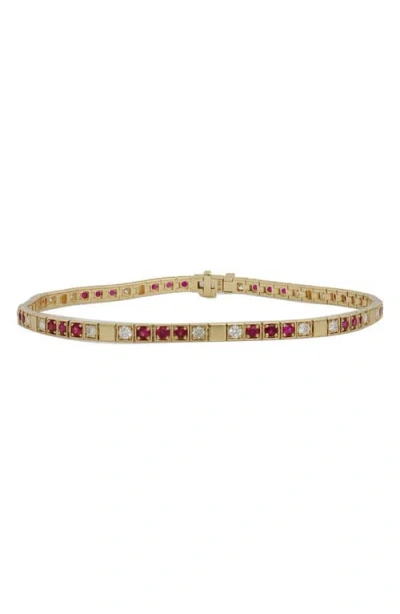 Bony Levy El Mar Ruby & Diamond Tennis Bracelet In 18k Yellow Gold/ruby/diamond