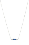 Bony Levy El Mar Sapphire & Diamond Pendant Necklace In 18k White Gold