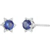 Bony Levy El Mar Sapphire & Diamond Stud Earrings