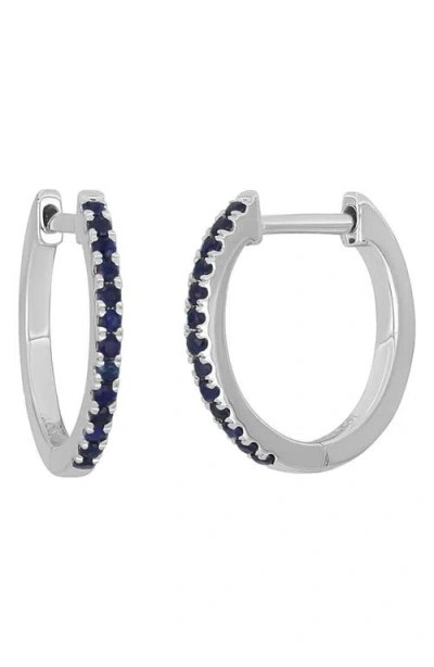 Bony Levy El Mar Sapphire Huggie Hoop Earrings In Multi