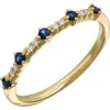 Bony Levy El Mar Sapphire Stacking Ring In Multi