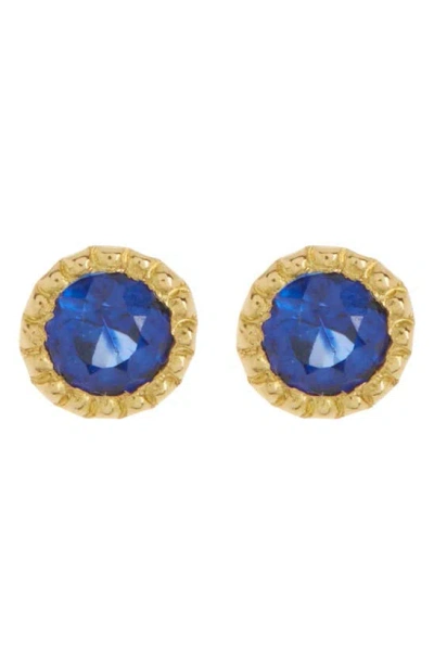 Bony Levy El Mar Sapphire Stud Earrings In Blue