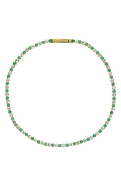 Bony Levy El Mar Tennis Bracelet In 18k Yg Diamond Emerald