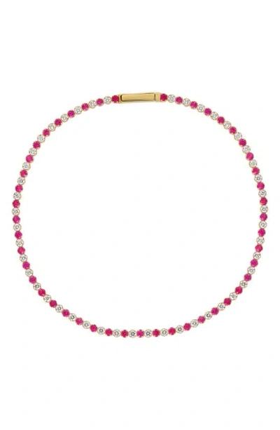Bony Levy El Mar Tennis Bracelet In 18k Yg Diamond Ruby