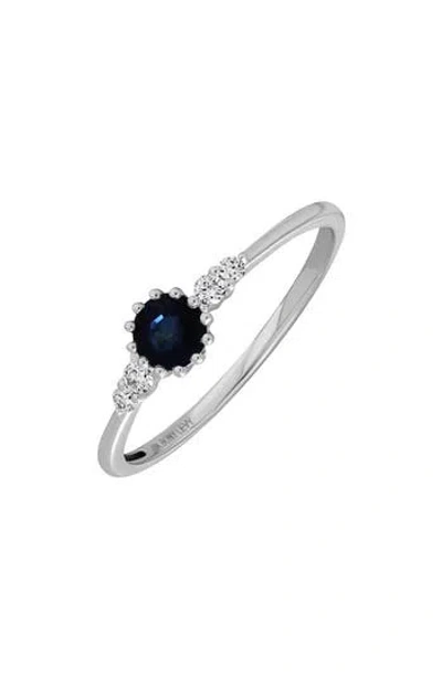 Bony Levy El Mar Trend Diamond & Sapphire Ring In 18k White Gold