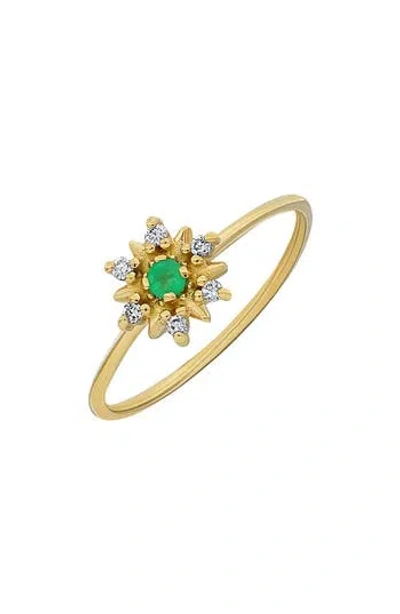 Bony Levy El Mar Trend Emerald & Diamond Ring In 18k Yellow Gold