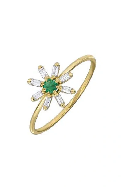 Bony Levy El Mar Trend Ring In 18k Yellow Gold Emerald