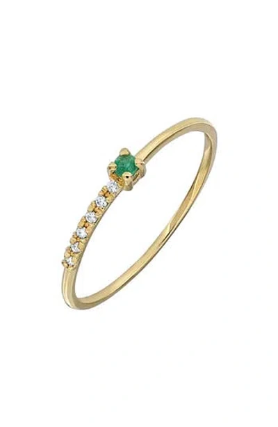 Bony Levy El Mar Trend Gemstone & Diamond Ring In 18k Yellow Gold Emerald