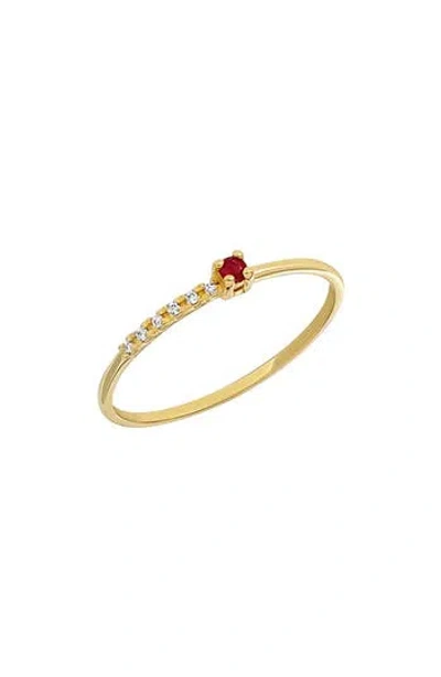 Bony Levy El Mar Trend Gemstone & Diamond Ring In 18k Yellow Gold Ruby