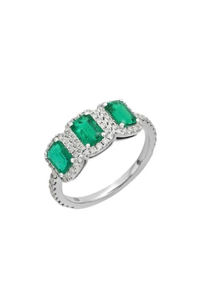 Bony Levy Emerald & Diamond Ring In White Gold
