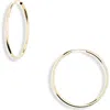 Bony Levy Essentials 14k Gold Thin Hoop Earrings In Gold