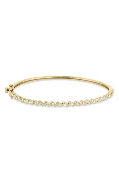 Bony Levy Florentine 18k Gold Diamond Bangle Bracelet