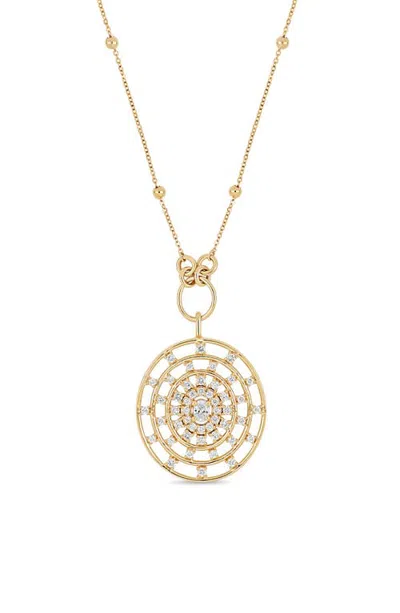 Bony Levy Florentine 18k Gold Diamond Pendant Necklace