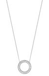 Bony Levy Florentine Circle Pendant Necklace In 18k White Gold