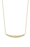 Bony Levy Florentine Diamond Bar Necklace In 18k Yellow Gold