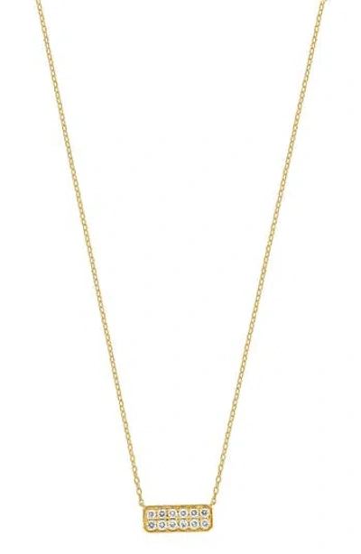 Bony Levy Florentine Diamond Bar Pendant Necklace In Gold