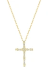 Bony Levy Florentine Diamond Cross Pendant Necklace In Gold