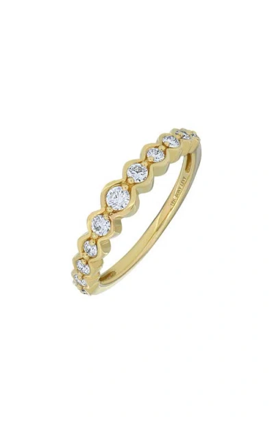 Bony Levy Florentine Diamond Stacking Ring In 18k Yellow Gold