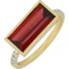 Bony Levy Garnet & Diamond Ring In Gold
