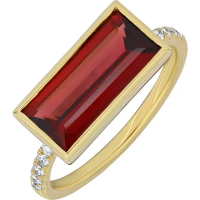 Bony Levy Garnet & Diamond Ring In Gold