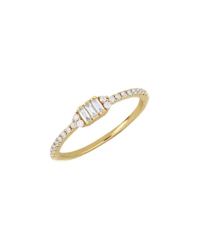 Bony Levy Gatsby 18k 0.20 Ct. Tw. Diamond Stackable Ring In Gold