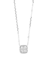 Bony Levy Gatsby 18k Gold Diamond Square Cluster Pendant Necklace In 18k White Gold
