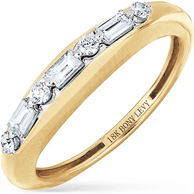 Bony Levy Gatsby 18k Gold Diamond Stackable Ring
