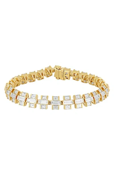 Bony Levy Gatsby Diamond Baguette Tennis Bracelet In Yellow