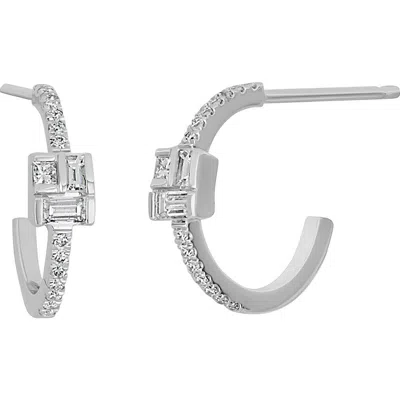 Bony Levy Gatsby Diamond Hoop Earrings In Metallic