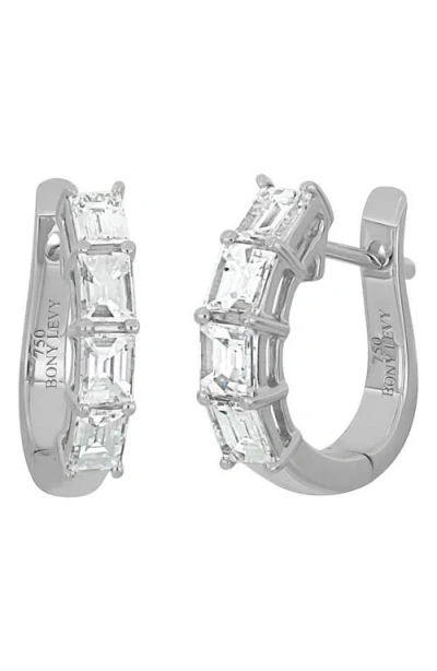 Bony Levy Gatsby Diamond Huggie Hoop Earrings In Silver