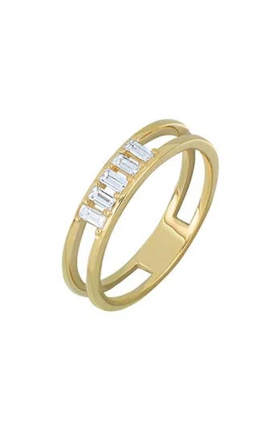 Bony Levy Gatsby Diamond Split Band Stacking Ring In 18k Yellow Gold