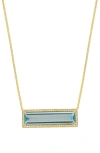 Bony Levy Gemstone & Diamond Bar Pendant Necklace