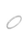 Bony Levy Audrey Stackable Diamond Ring In Silver