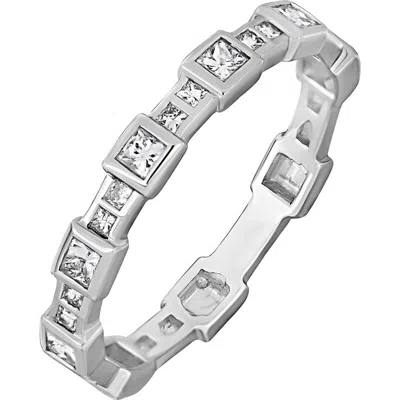 Bony Levy Geo Stackable Diamond Ring In Metallic