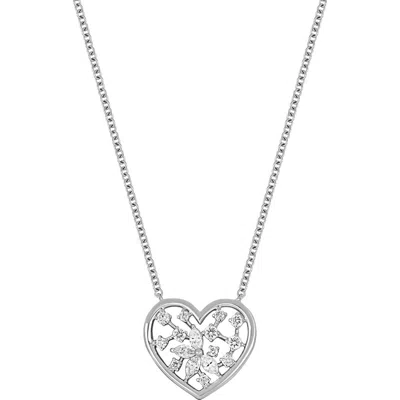 Bony Levy Getty 18k Gold Diamond Heart Pendant Necklace In 18k White Gold