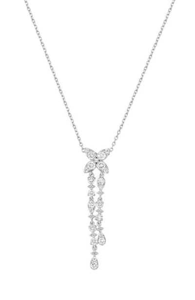 Bony Levy Getty Diamond Floral Pendant Necklace In Silver