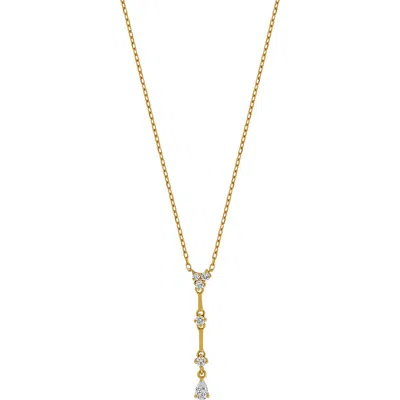 Bony Levy Getty Diamond Lariat Necklace In Gray