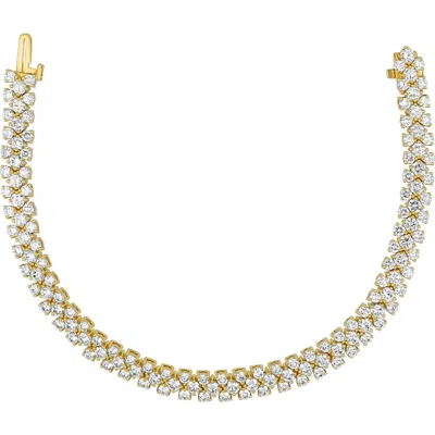 Bony Levy Getty Diamond Tennis Bracelet In Gold